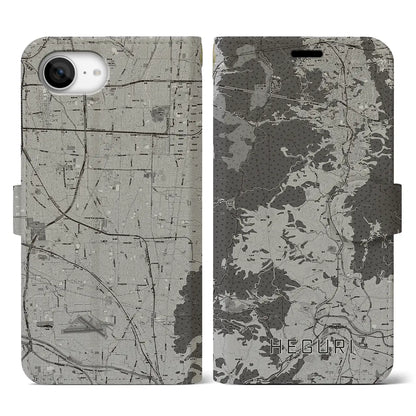 【平群（奈良県）】地図柄iPhoneケース（手帳タイプ）