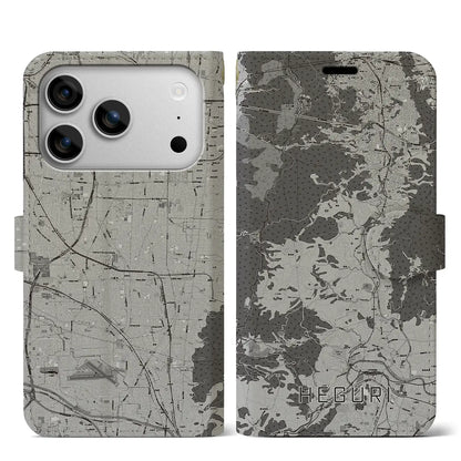 【平群（奈良県）】地図柄iPhoneケース（手帳タイプ）