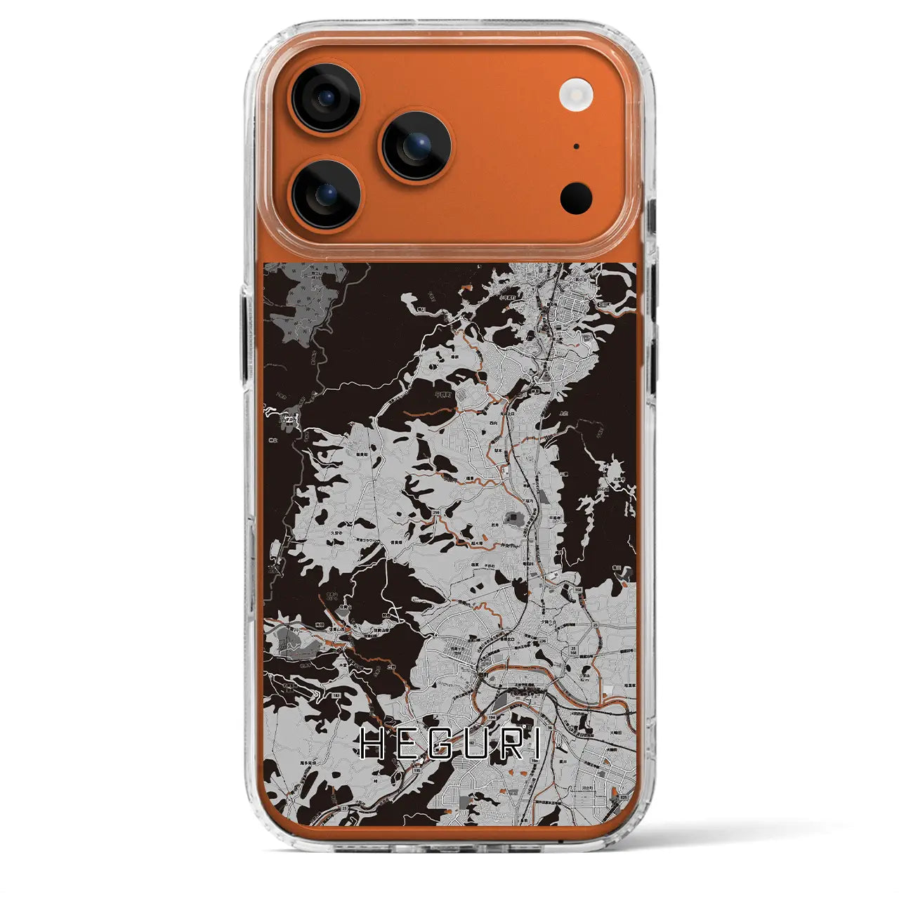 【平群（奈良県）】地図柄iPhoneケース（MagSafeタイプ）