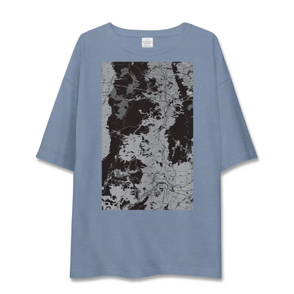 【平群（奈良県）】地図柄ビッグシルエットTシャツ