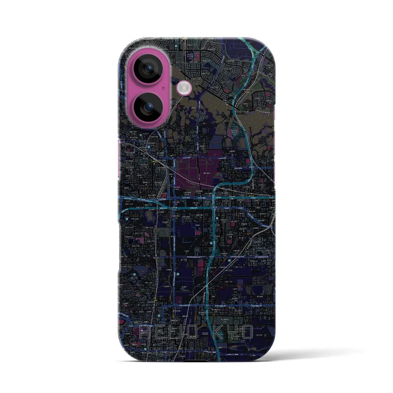 【平城京（奈良県）】地図柄iPhoneケース（バックカバータイプ）