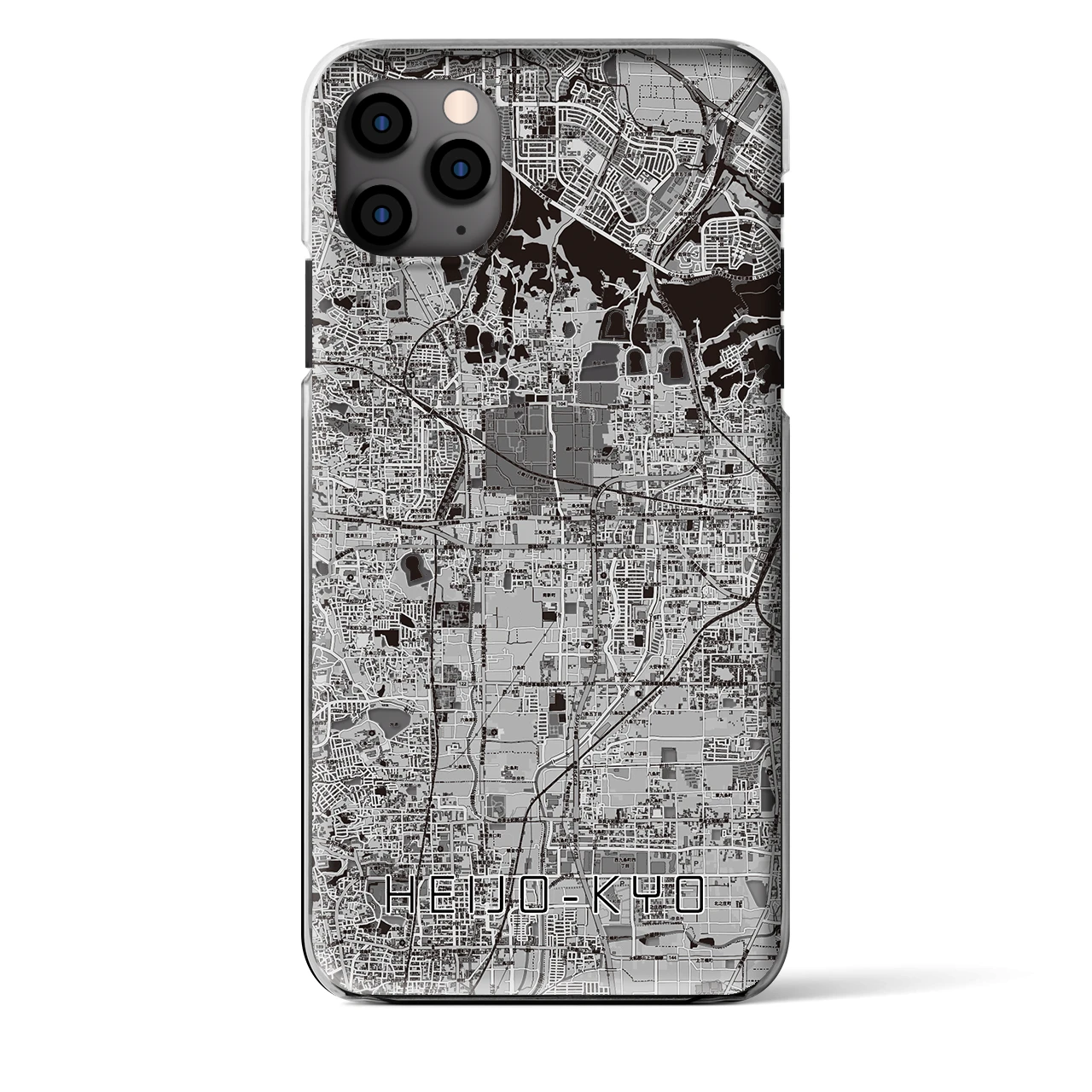 【平城京（奈良県）】地図柄iPhoneケース（クリアタイプ）