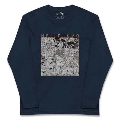 【平城京（奈良県）】地図柄ロングスリーブTシャツ