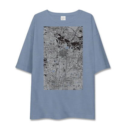 【平城京（奈良県）】地図柄ビッグシルエットTシャツ