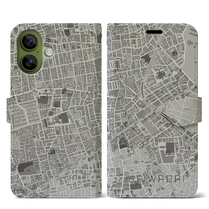 【平和台（東京都）】地図柄iPhoneケース（手帳タイプ）