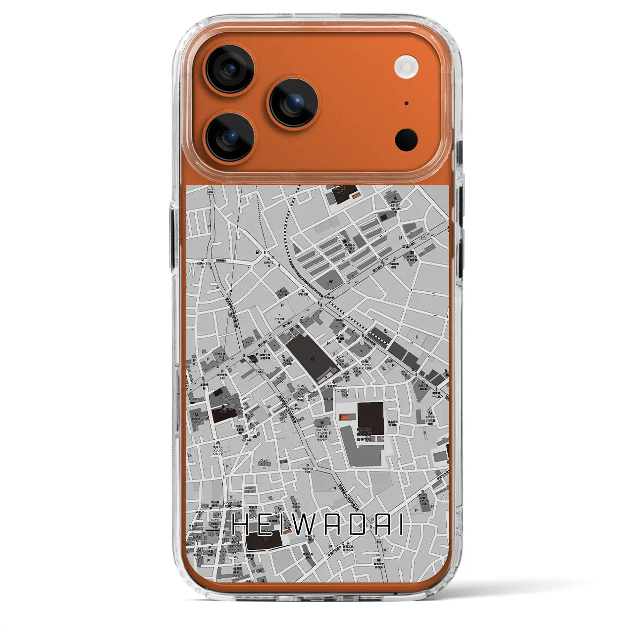 【平和台（東京都）】地図柄iPhoneケース（MagSafeタイプ）