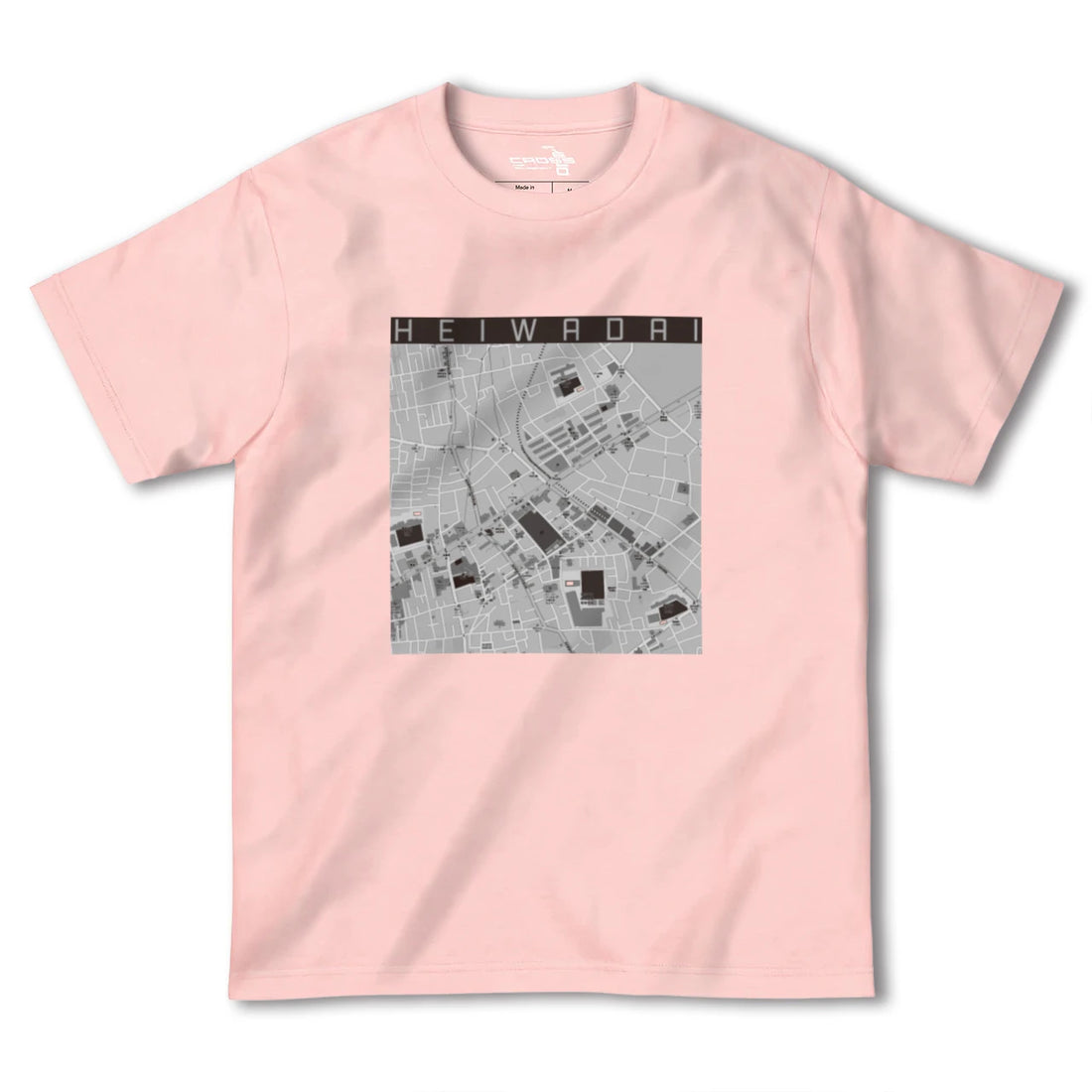 【平和台(東京都)】地図柄ヘビーウェイトTシャツ