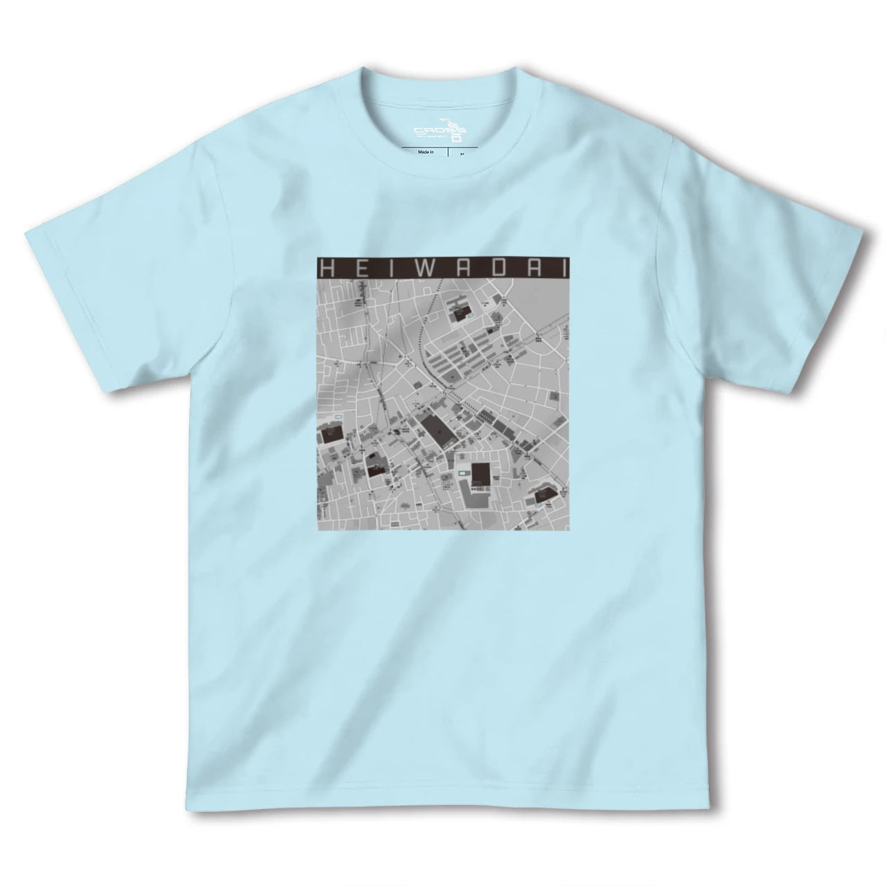 【平和台（東京都）】地図柄ヘビーウェイトTシャツ