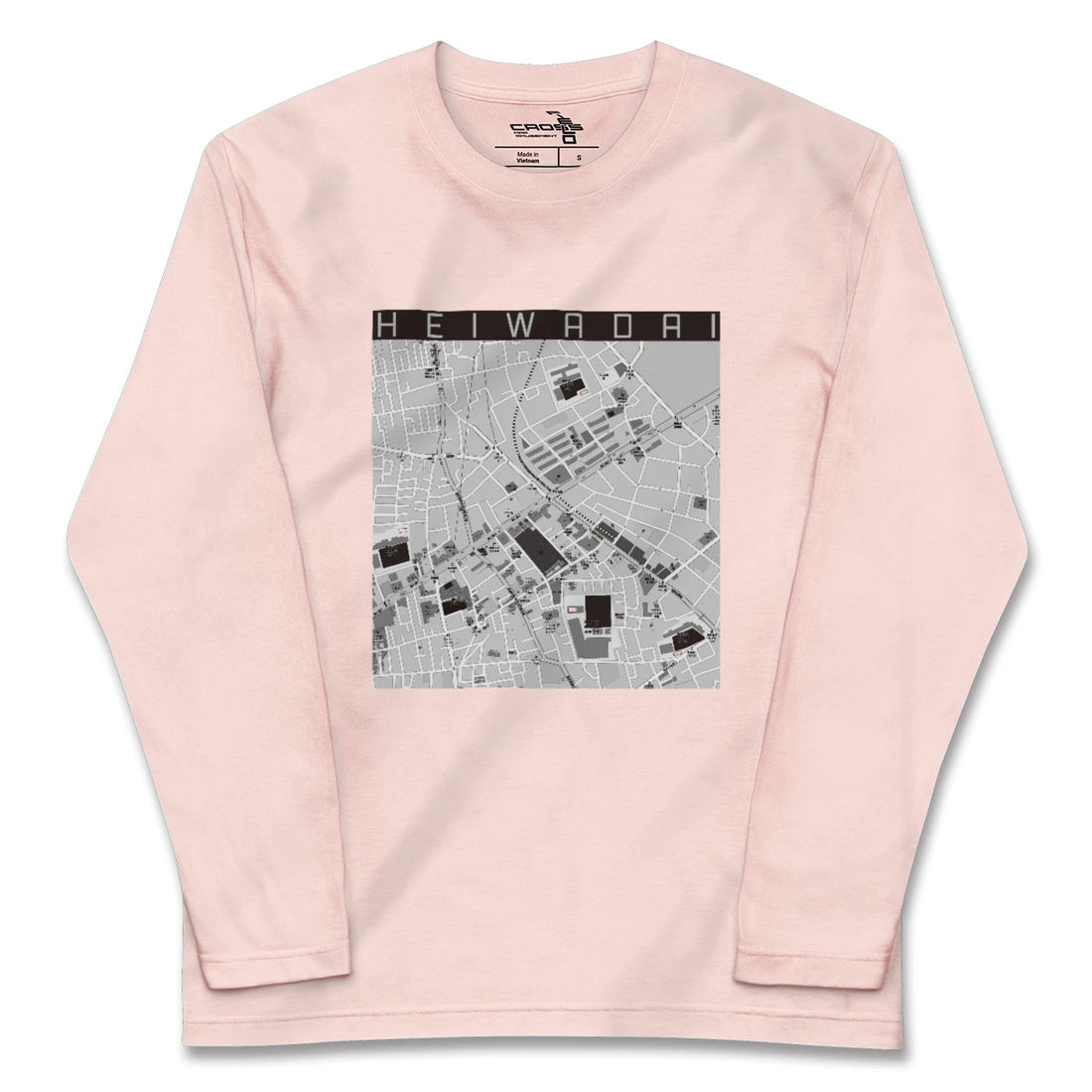 【平和台(東京都)】地図柄ロングスリーブTシャツ