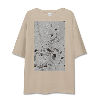 【平和台（東京都）】地図柄ビッグシルエットTシャツ