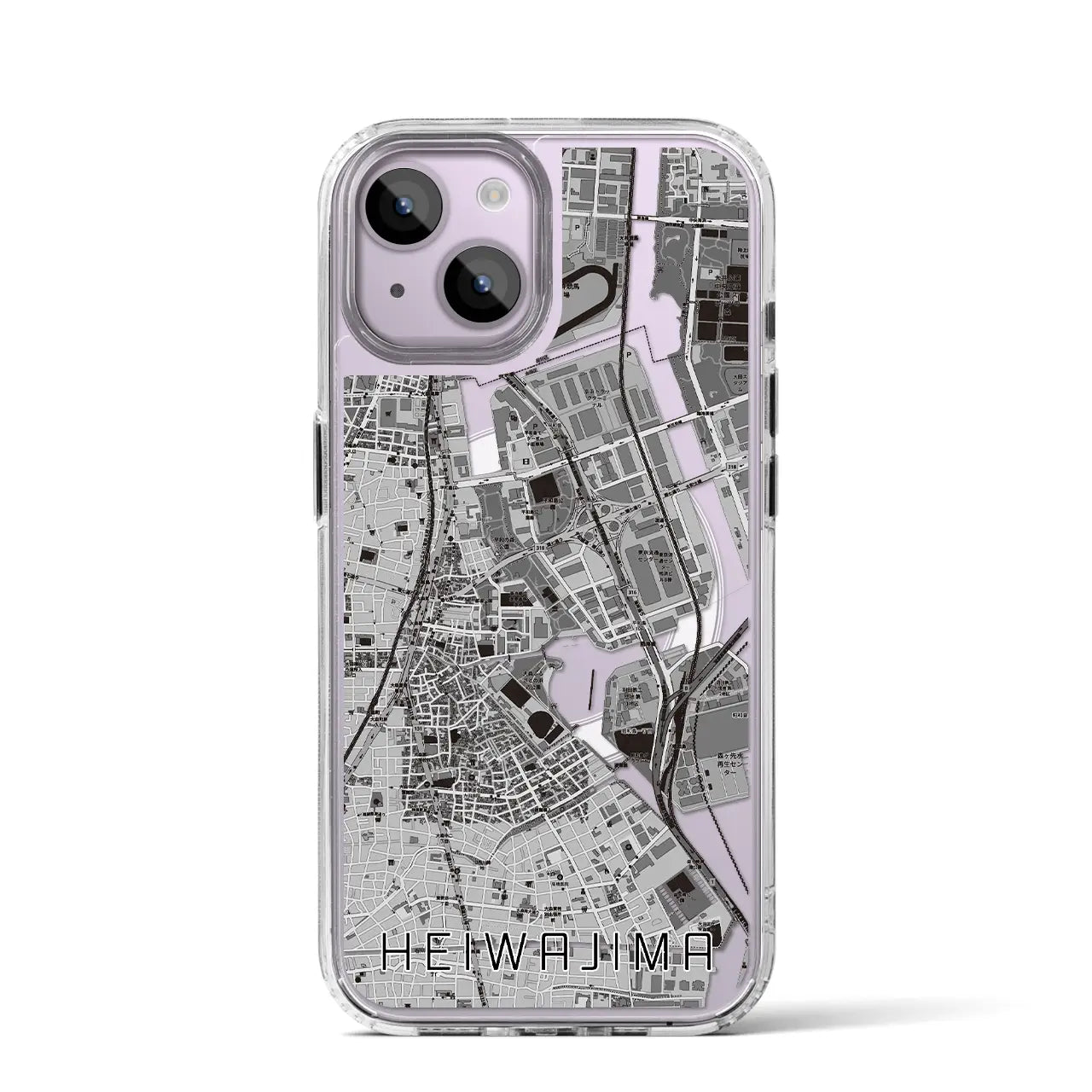 【平和島（東京都）】地図柄iPhoneケース（MagSafeタイプ）