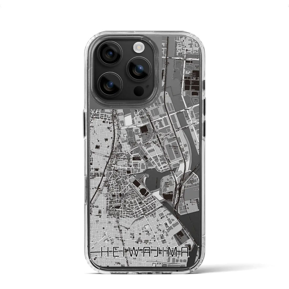 【平和島（東京都）】地図柄iPhoneケース（MagSafeタイプ）