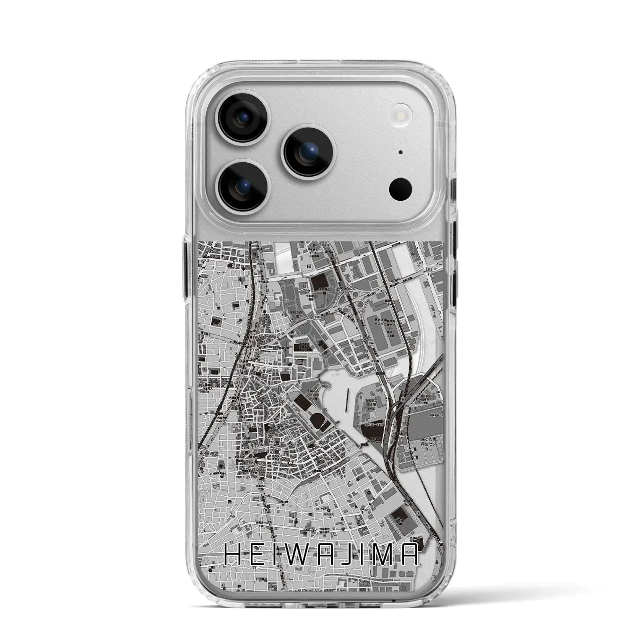 【平和島（東京都）】地図柄iPhoneケース（MagSafeタイプ）