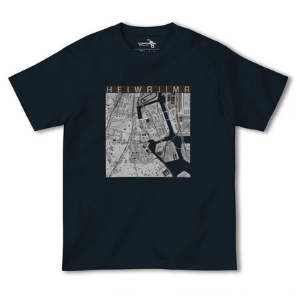 【平和島（東京都）】地図柄ヘビーウェイトTシャツ