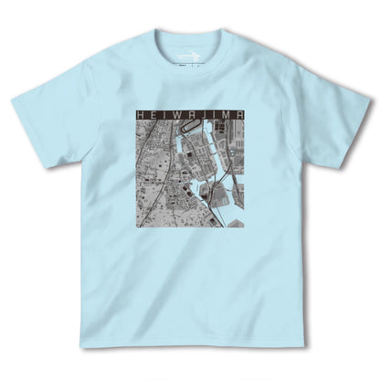 【平和島（東京都）】地図柄ヘビーウェイトTシャツ