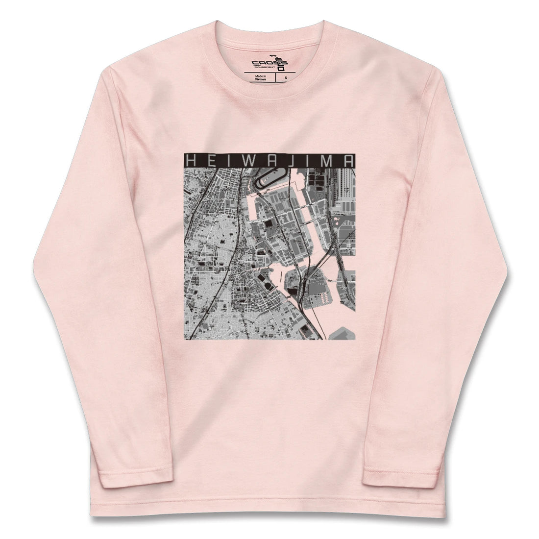 【平和島(東京都)】地図柄ロングスリーブTシャツ