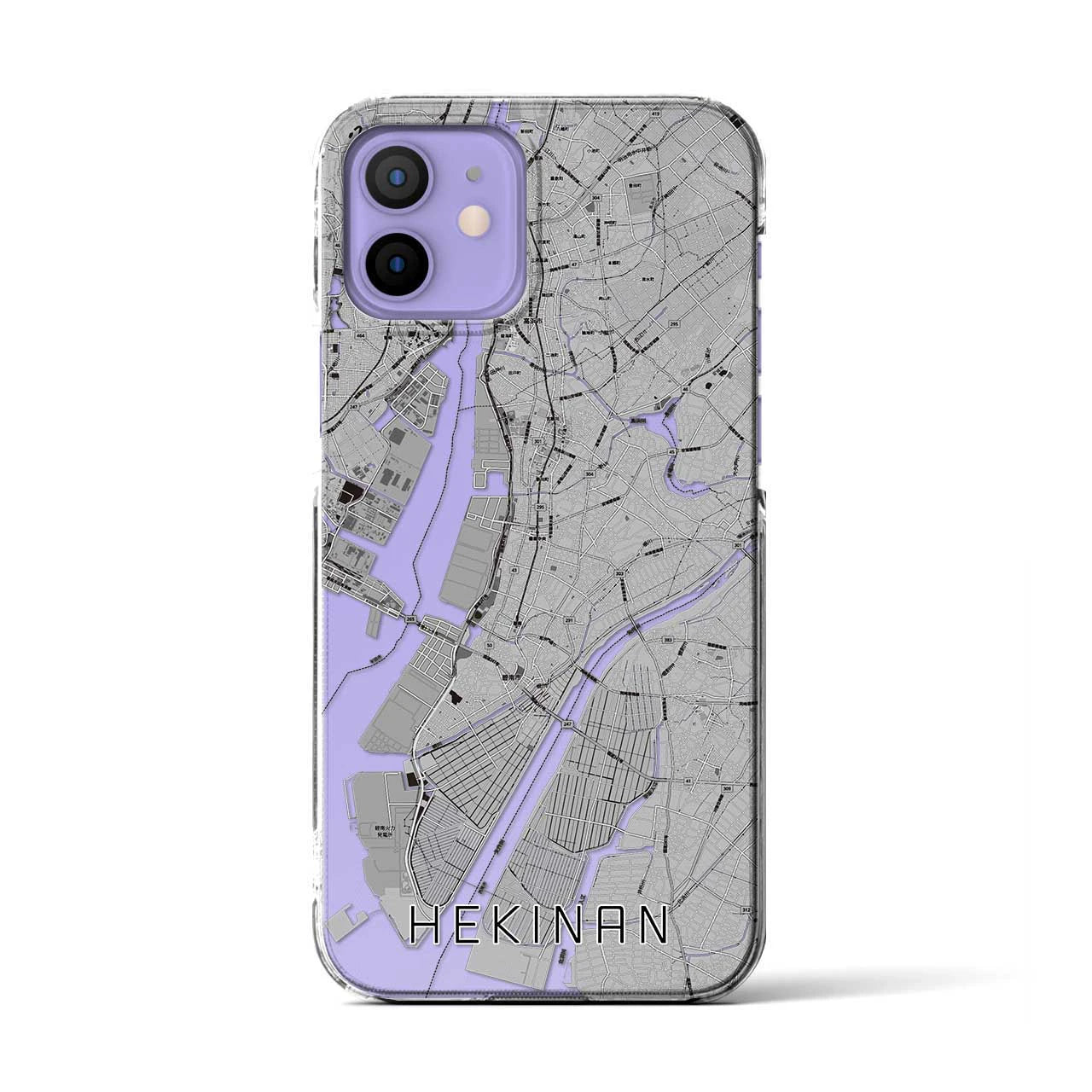 【碧南（愛知県）】地図柄iPhoneケース（クリアタイプ）