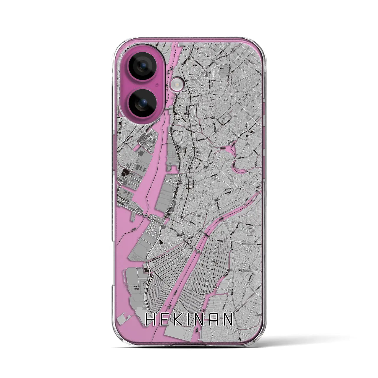 【碧南（愛知県）】地図柄iPhoneケース（クリアタイプ）