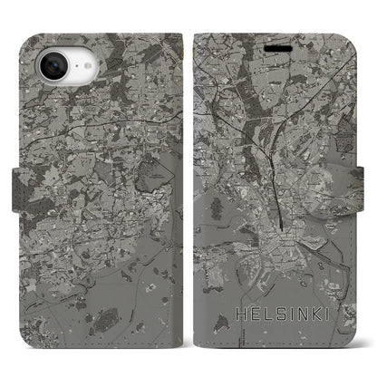 【ヘルシンキ（フィンランド）】地図柄iPhoneケース（手帳タイプ）