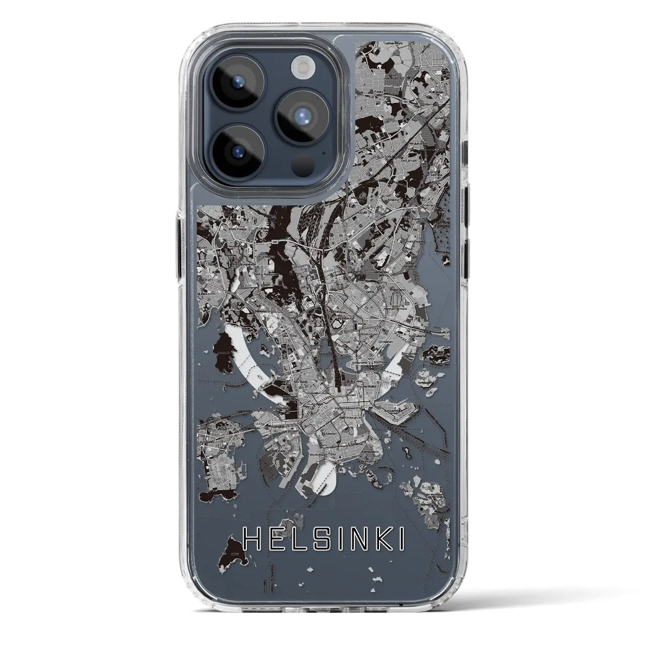 【ヘルシンキ（フィンランド）】地図柄iPhoneケース（MagSafeタイプ）