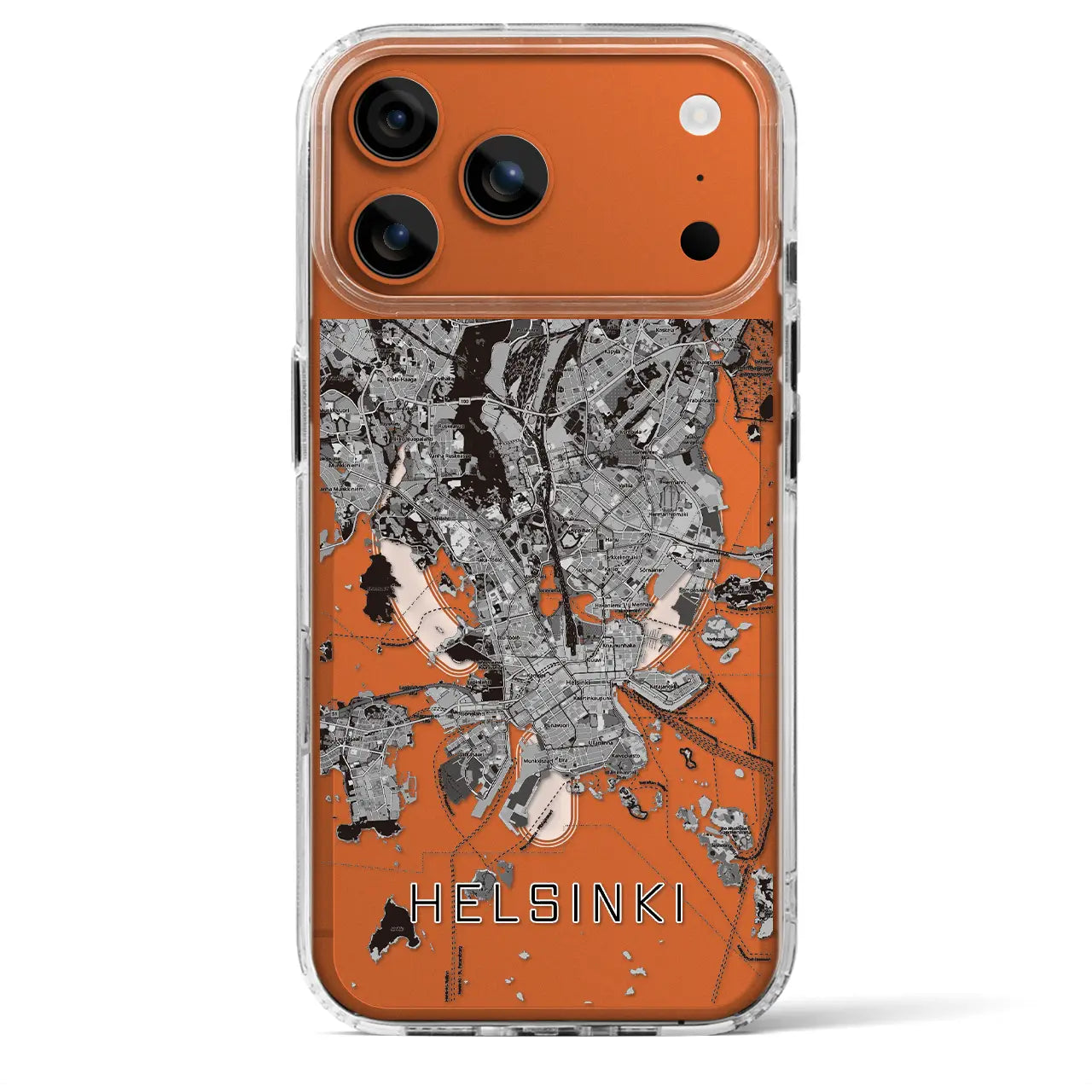 【ヘルシンキ（フィンランド）】地図柄iPhoneケース（MagSafeタイプ）