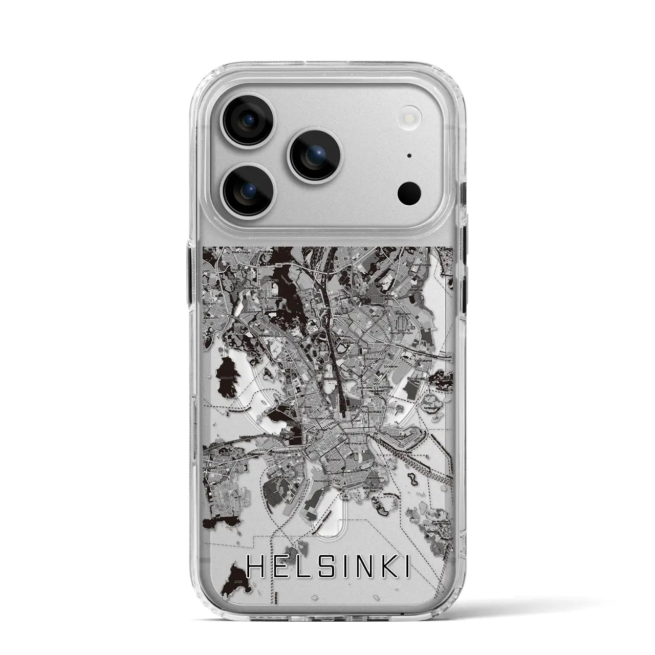 【ヘルシンキ（フィンランド）】地図柄iPhoneケース（MagSafeタイプ）