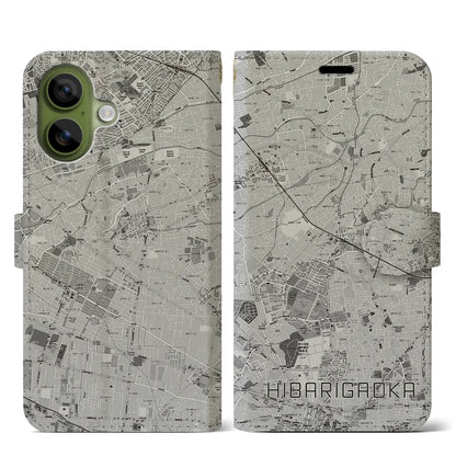 【ひばりヶ丘（東京都）】地図柄iPhoneケース（手帳タイプ）