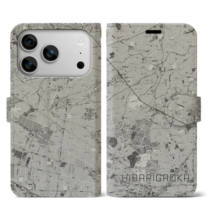 【ひばりヶ丘（東京都）】地図柄iPhoneケース（手帳タイプ）