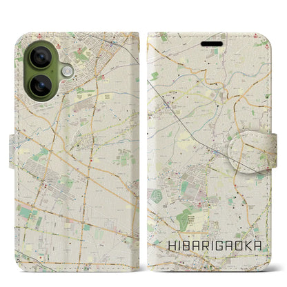 【ひばりヶ丘（東京都）】地図柄iPhoneケース（手帳タイプ）