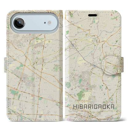【ひばりヶ丘（東京都）】地図柄iPhoneケース（手帳タイプ）