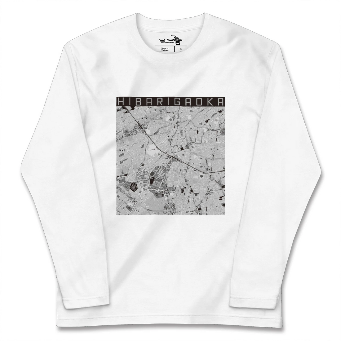 【ひばりヶ丘(東京都)】地図柄ロングスリーブTシャツ