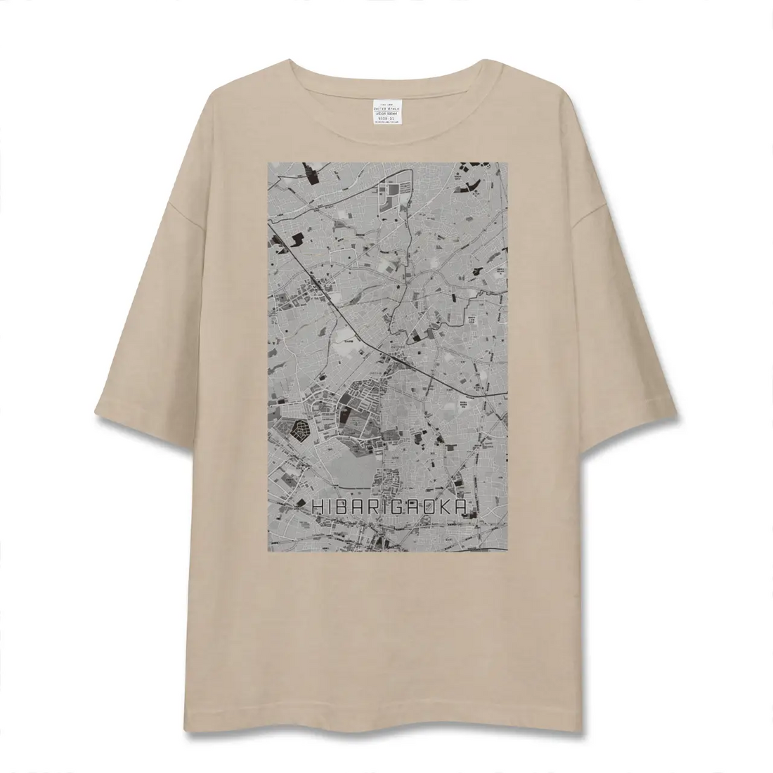 【ひばりヶ丘（東京都）】地図柄ビッグシルエットTシャツ