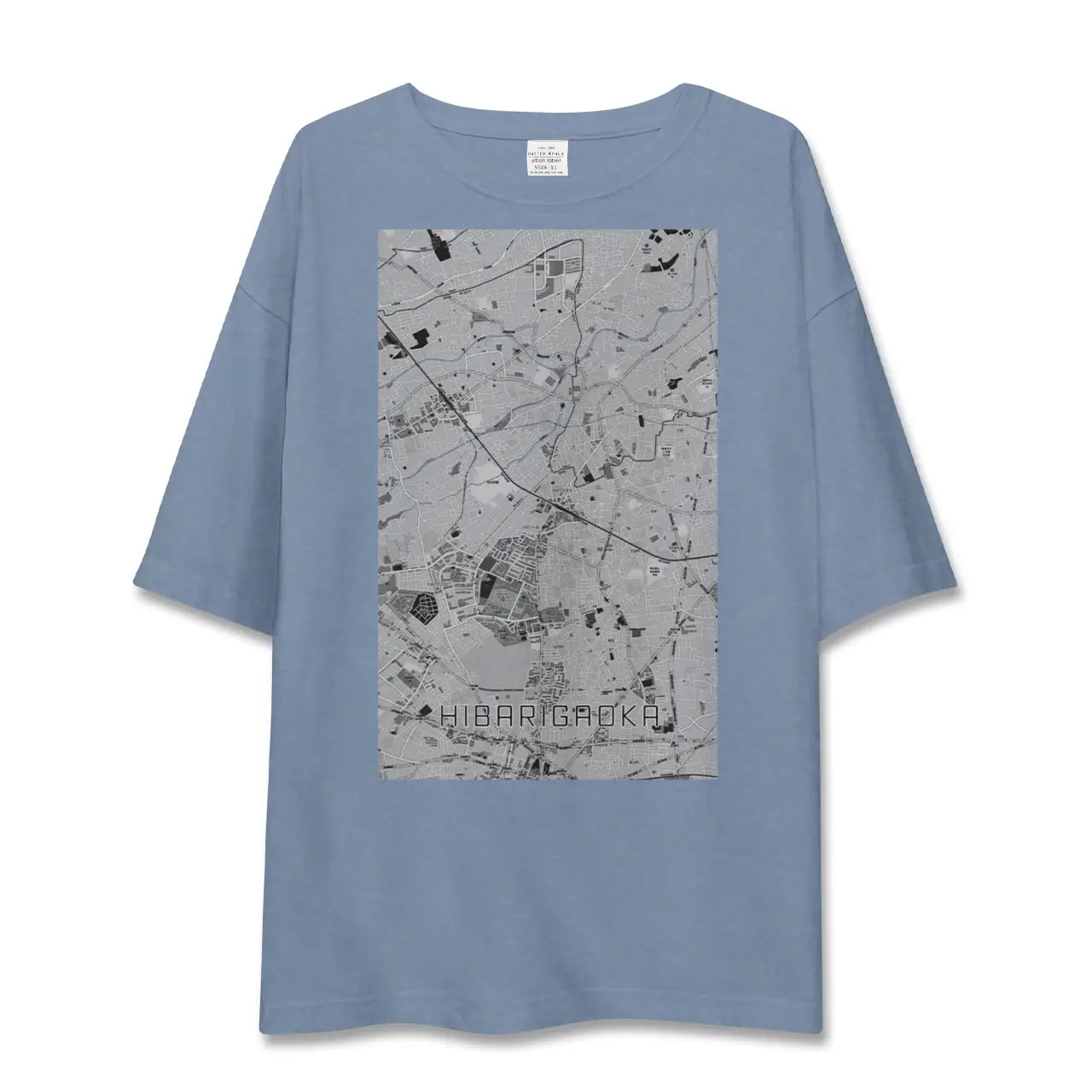 【ひばりヶ丘（東京都）】地図柄ビッグシルエットTシャツ