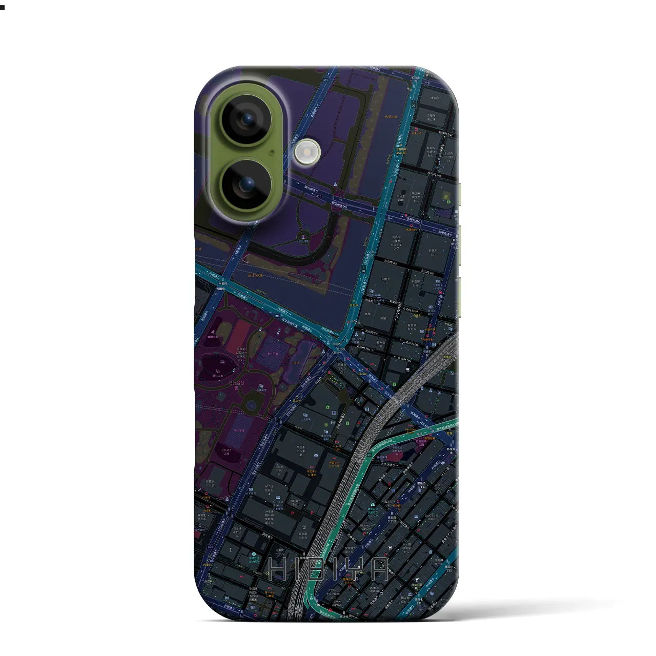 【日比谷（東京都）】地図柄iPhoneケース（バックカバータイプ）