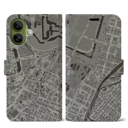 【日比谷（東京都）】地図柄iPhoneケース（手帳タイプ）