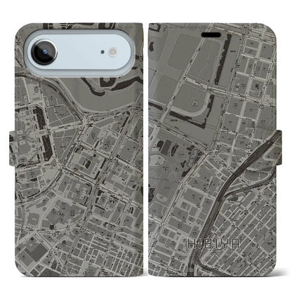 【日比谷（東京都）】地図柄iPhoneケース（手帳タイプ）