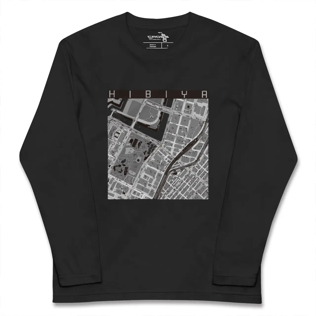 【日比谷（東京都）】地図柄ロングスリーブTシャツ