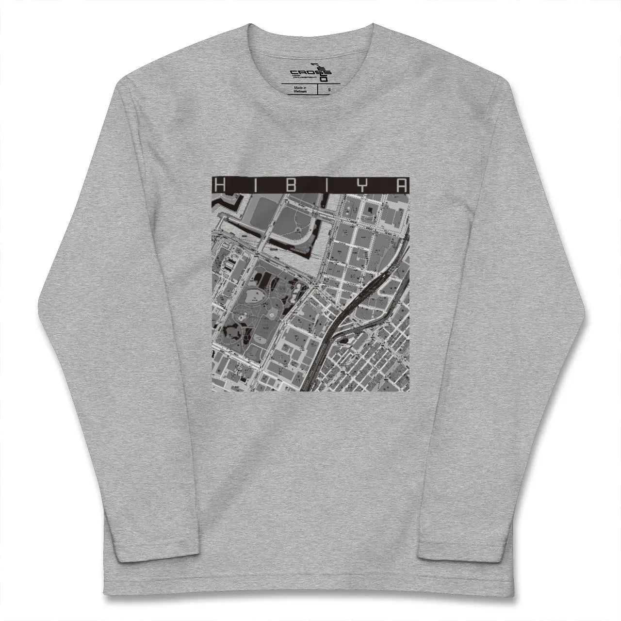 【日比谷（東京都）】地図柄ロングスリーブTシャツ