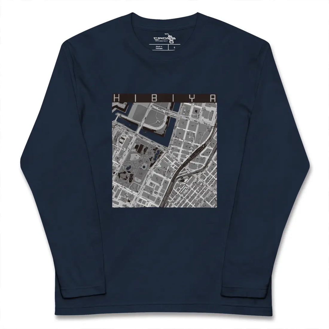 【日比谷（東京都）】地図柄ロングスリーブTシャツ