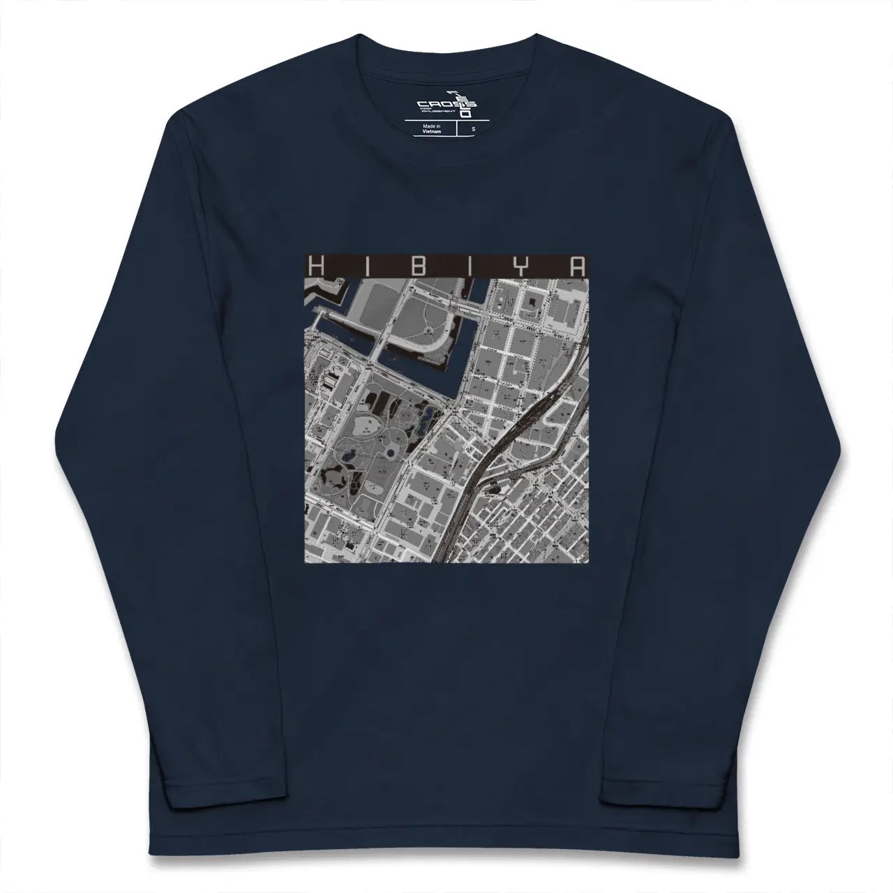 【日比谷（東京都）】地図柄ロングスリーブTシャツ