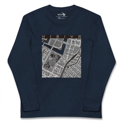 【日比谷（東京都）】地図柄ロングスリーブTシャツ