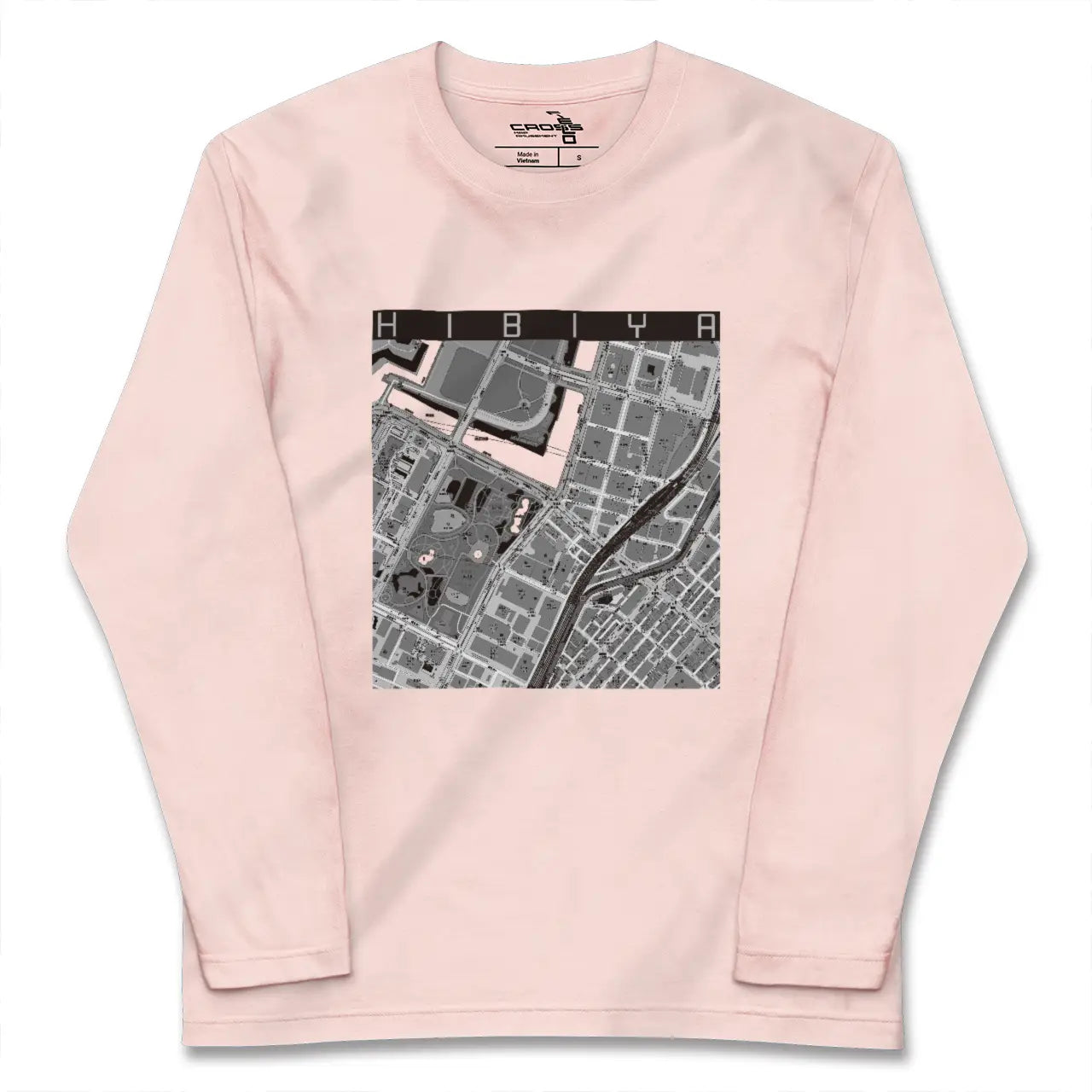 【日比谷（東京都）】地図柄ロングスリーブTシャツ