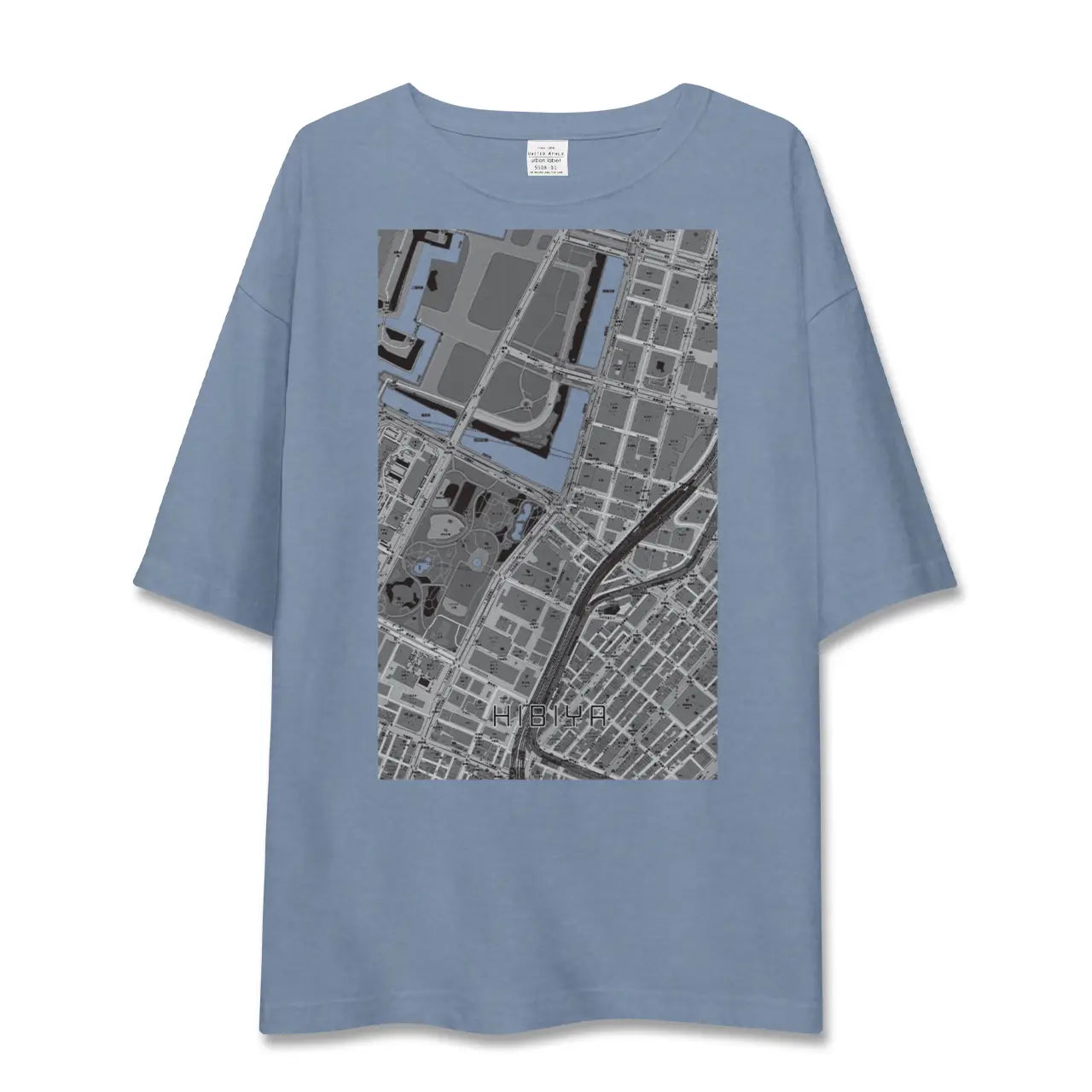 【日比谷（東京都）】地図柄ビッグシルエットTシャツ
