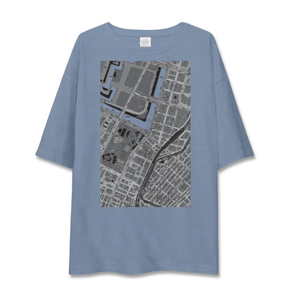 【日比谷（東京都）】地図柄ビッグシルエットTシャツ