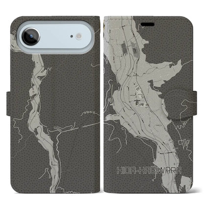 【飛騨萩原（岐阜県）】地図柄iPhoneケース（手帳タイプ）