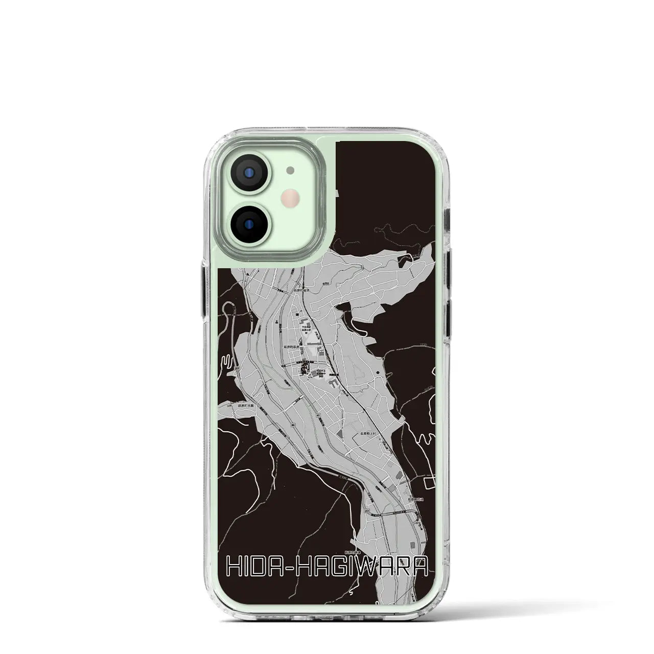 【飛騨萩原（岐阜県）】地図柄iPhoneケース（MagSafeタイプ）