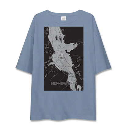 【飛騨萩原（岐阜県）】地図柄ビッグシルエットTシャツ
