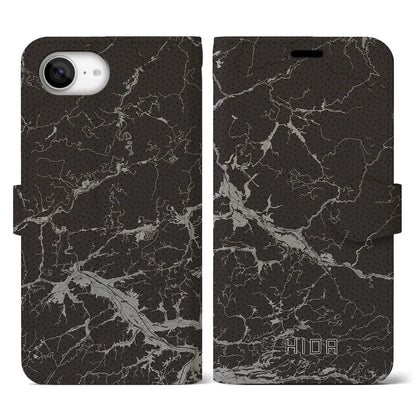 【飛騨（岐阜県）】地図柄iPhoneケース（手帳タイプ）