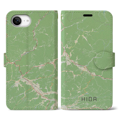 【飛騨（岐阜県）】地図柄iPhoneケース（手帳タイプ）