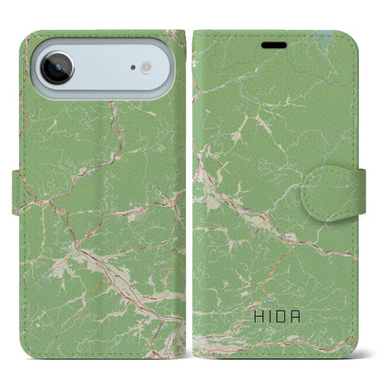 【飛騨（岐阜県）】地図柄iPhoneケース（手帳タイプ）